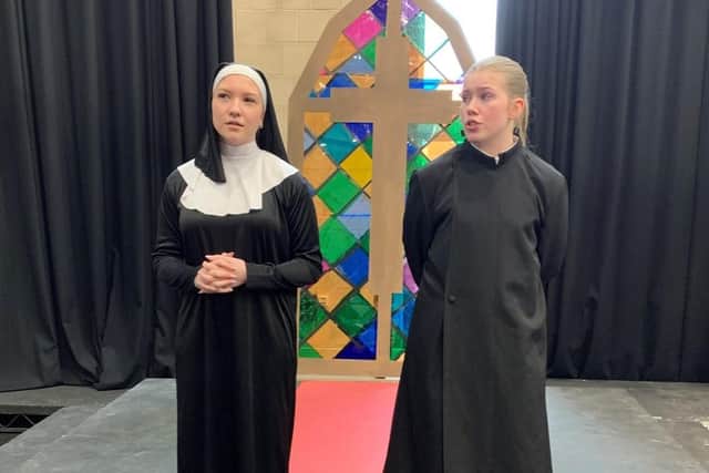 Rehearsals are well underway for the performance.