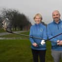 Lady captain Bridget Jenkins and Men's captain Tom Kiddie.