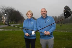 Lady captain Bridget Jenkins and Men's captain Tom Kiddie.