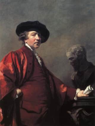 Joshua Reynolds - self portrait inspired by the work of Rembrandt