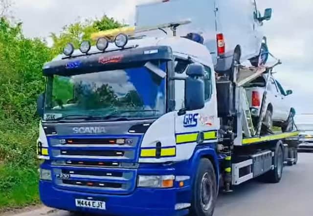 Excellent work by Warwickshire Police officers led to a huge discovery of stolen vehicles - in fact they joked that the recovery of the goods led to the 'world's longest convey of stolen goods'.