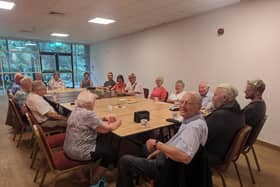 The group during a meeting