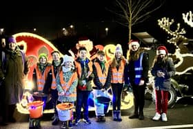 Out and about spreading festive cheer.