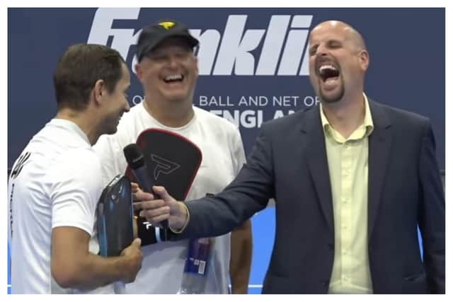 Nick Hobbis is taking his own voice to the international stage as a well-known pickleball commentator, presenter and interviewer.