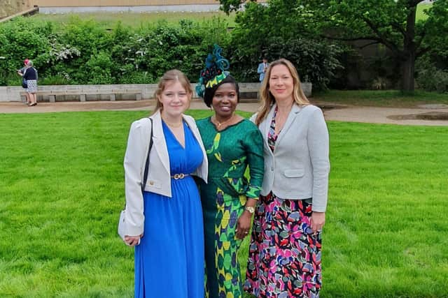 Nefeli Terzopoulou, Yvonne Abba-Opoku (PWCF) and Nikki Jeffery (PWCF). Photo supplied