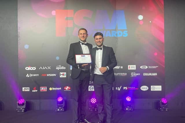 Richard & Ashley Morgan with the Highly Commended Award for Customer Service