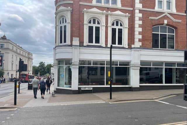 The former River Island unit on the Parade where the new Lounge will be opening. Photo by Warwickshire World.