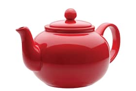 Red teapot