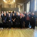 Volunteers from the event with Chair of Warwickshire Road Safety Partnership Philip Seccombe. Photo supplied