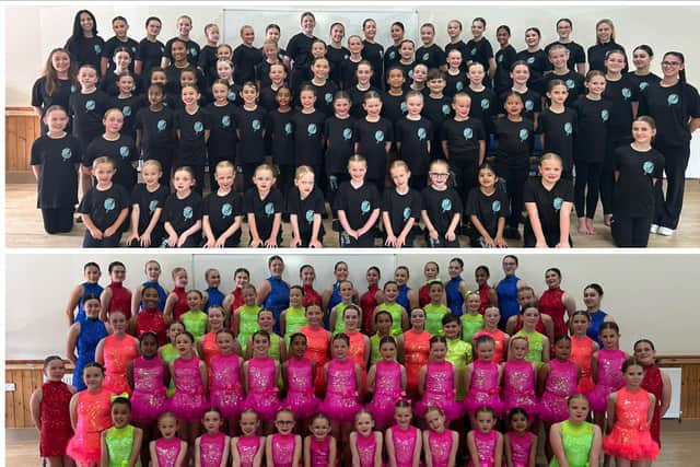 Dancers prepare for Disneyland Paris performance.