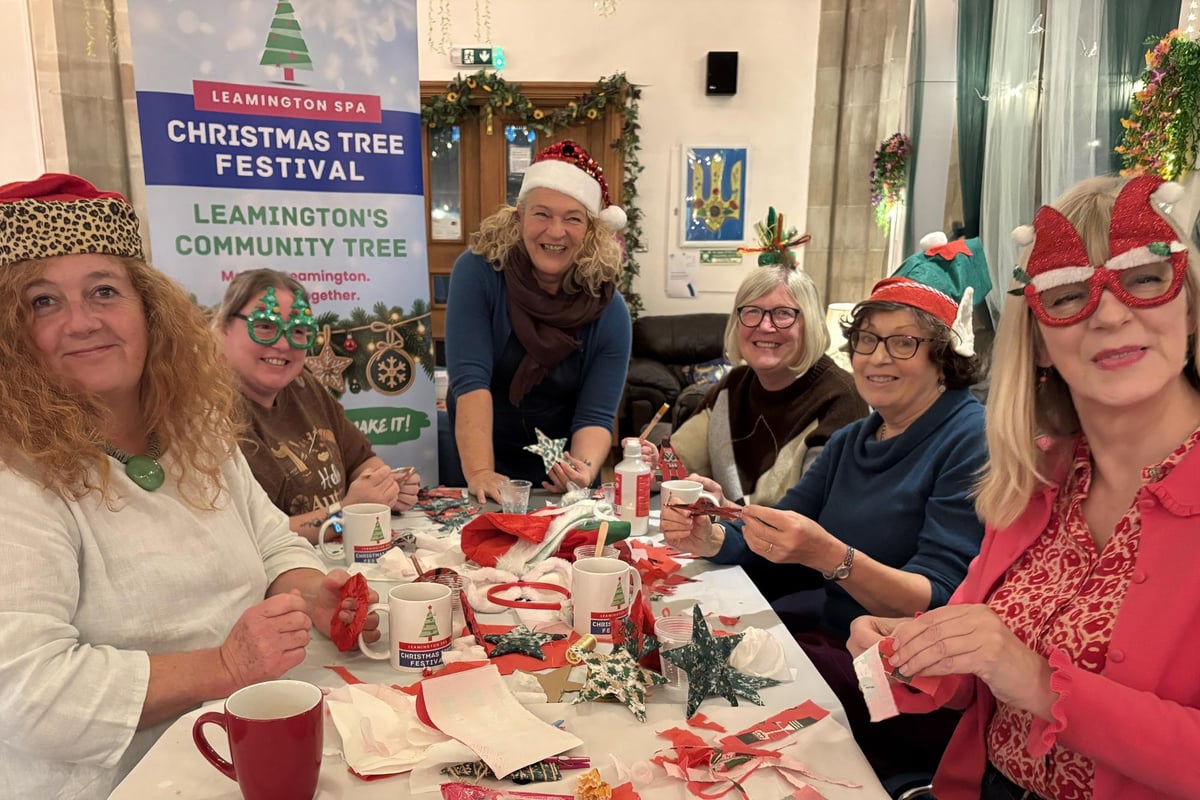 Community invited to free decoration workshops ahead of Leamington Christmas Tree Festival