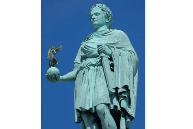 Statue of Napoleon atop the Vendome column, Paris.