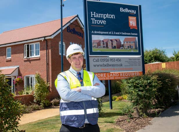 Site manager Adam Jones at Bellway’s Hampton Trove development after his NHBC PITJ award win