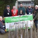 Warwick and Leamington MP Matt Western visited Myton School to ceremoniously plant the final ‘whip’ of the hedgerow. Picture supplied.