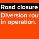 The M40 has been closed to to a collision and oil spill