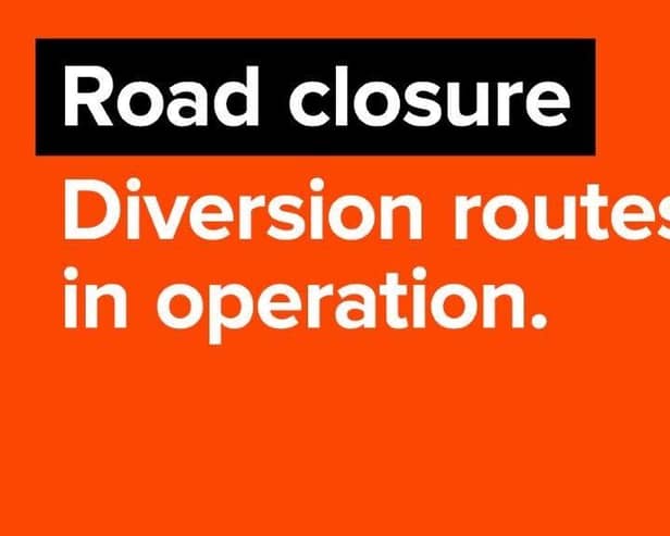 The M40 has been closed to to a collision and oil spill