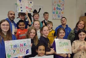 Kids at The Gap Youth club were over the moon to receive a donation of over £2,000 to renovate their youth room.