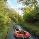 A view along the Worcester and Birmingham Canal.