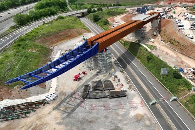 HS2 begins M6 viaduct slide.