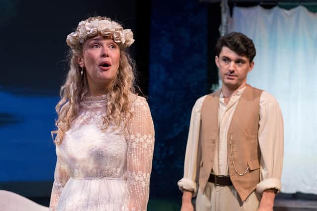 Nona Davies as Nina and Christopher Bird as Kit in The Seagull. Photo: Richard Smith Photography