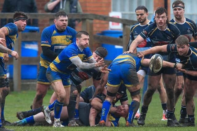 Kenilworth slipped to a narrow defeat at Dudley. Pic: Ian Jackson, Dudley Kingswinford Rugby Club