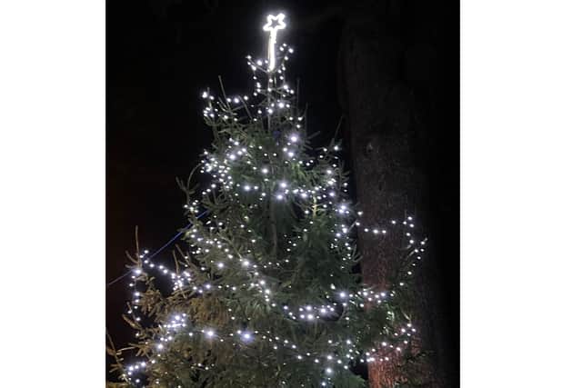The Whitnash Tree of Light outside St Margaret's church. Picture supplied.