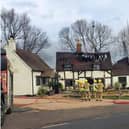 The Crabmill pub after the fire was extinguished. Photo supplied