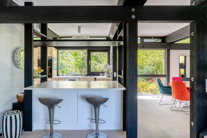 The kitchen/dining area.