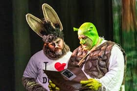 'Performances that would grace any stage': Connor Clemons as Donkey with Matt Everitt as Shrek (photo: Helen Ashbourne)