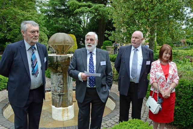 Alan Griffin at the Czechoslovak Memorial Fountain in Jephson Gardens in 2015. Credit: Allan Jennings.
