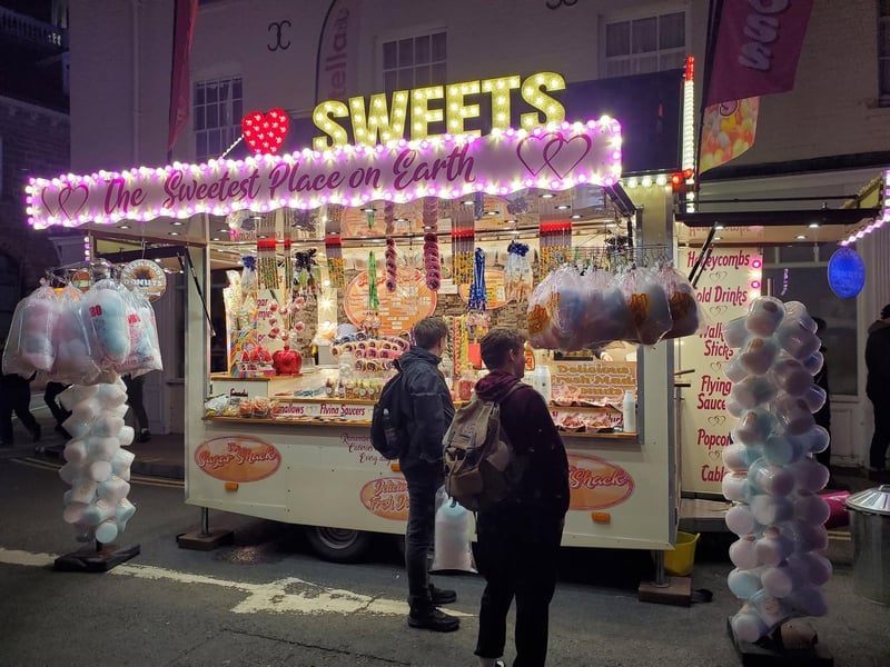 One of the food stalls.