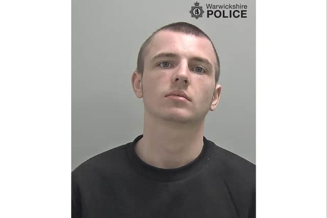 Danny Warner been jailed for 26 months for stealing cash during a robbery at a shop in Warwick. Photo supplied by Warwickshire Police