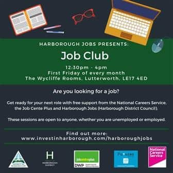 The next Job Club is to be held in Lutterworth town centre on Friday June 10 to help people seeking employment.