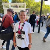 Grace with her medal