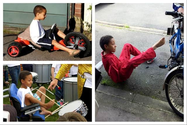 Growing up, Callum learned to use his 'feet as his hands'. Photos: Callum Smith / SWNS.