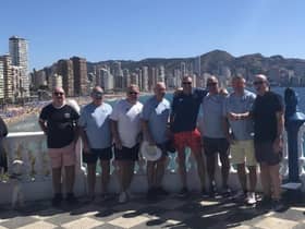Some of the VS Rugby players warmed up for this Sunday's 40th anniversary reunion with a recent trip to Benidorm.