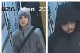Police want to speak to these two males.