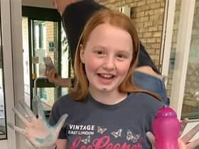 Grace helped paint the hospice.