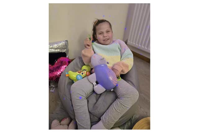 A family in Napton have set up a fundraising page to help buy specialist equipment for their nine-year-old daughter who has complex medical conditions. Photo supplied