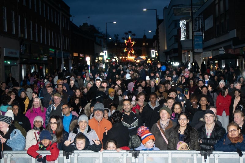 Miles of smiles at the festive switch on.