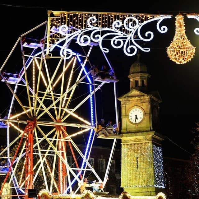 Dazzling festive fun in Rugby town centre.