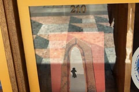 Artwork by pupils from Southam Primary School has been selected to feature in the National Gallery’s Take One Picture exhibition. Photo shows the entry (bottom of photo). Photo supplied by Warwickshire County Council.