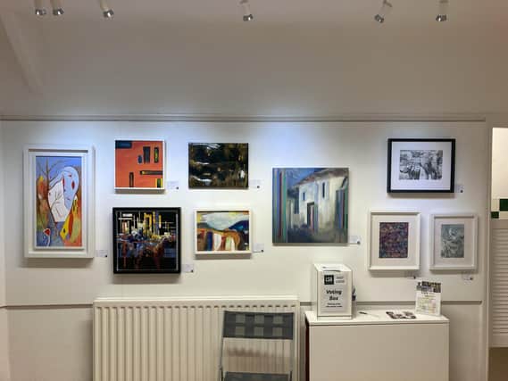 Some of the works at the first Leamington Studio Artists' exhibition of the year at East Lodge Gallery at Jephson Gardens. Picture submitted.