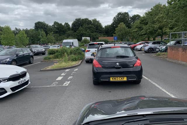 Traffic jams for hours lead to misery in the local Tesco