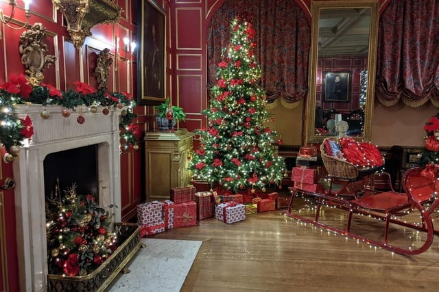 This is another of the wonderfully festive rooms at Warwick Castle. It is an amazingly Christmassy event