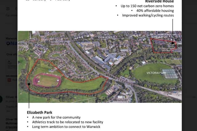 The sites in Leamington which Homes England wants to develop. Picture supplied.