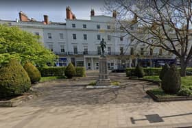 Leamington War Memorial on The Parade. Photo by Google Streetview