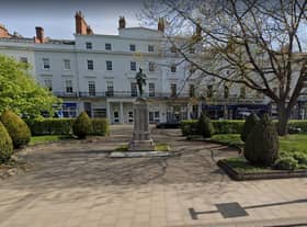 Leamington War Memorial on The Parade. Photo by Google Streetview