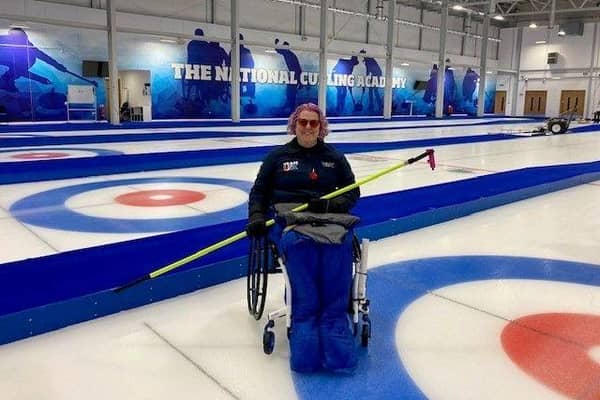 Training at the Wheelchair Curling
