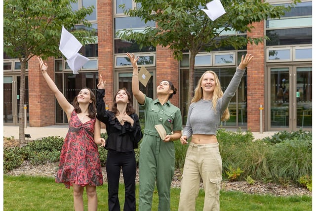 King's High School pupils celebrating their results. Photo supplied by King's High School